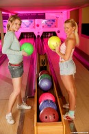Rosie C & Esmeralda A in Young lesbians fuck each other in the bowling alley video from CLUBSEVENTEEN - #10