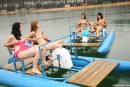 Simone K & Anouk I & Tamara F & Nikki I in Four girls, two water bikes video from CLUBSWEETHEARTS - #9