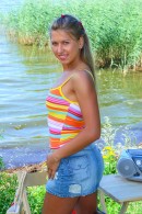 Riana Toying Her Pussy At The Lake gallery from CLUBSEVENTEEN - #13