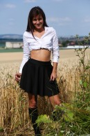 Cindy T in Masturbating In A Field Of Wheat gallery from CLUBSEVENTEEN - #7