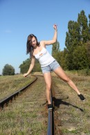 Morgan R in Peeing On A Railroad Track gallery from CLUBSEVENTEEN - #10