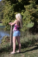 Claudia M in Teen Masturbating In The Open Air gallery from CLUBSEVENTEEN - #14