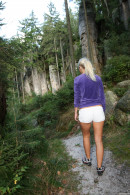 Sara J in Masturbating In The Woods gallery from CLUBSEVENTEEN - #8