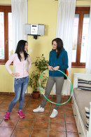 Anie Darling & Miki Love in Naked Hula Hooping gallery from CLUBSEVENTEEN - #5