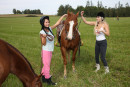 Nicoletta H & Cindy F & Susan G & Nessy in Naked Horse Riding gallery from CLUBSEVENTEEN - #7
