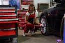 Tera Link in Cute Female Mechanic Plays Solo In The Car Service gallery from TMWVRNET - #2