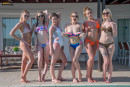 Gracie L & Jessica T & Joey M & Kat A & Lottii R & Rosa B in Poolside gallery from REALBIKINIGIRLS - #5