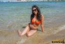Shannon C in Busty Orange Bikini gallery from REALBIKINIGIRLS - #6