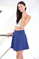 Kira In Flrity Blue Skirt With No Panties gallery from TEENDREAMS - #13