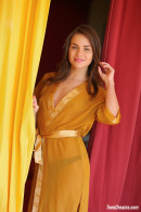 Emma Brown In Gold Robe And Black Panties gallery from TEENDREAMS - #5