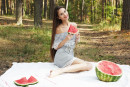 Leona Mia in Watermelon gallery from METART by Flora - #8