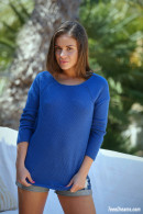 Emma Brown In Blue Shirt And Daisy Duke Shorts gallery from TEENDREAMS - #3