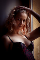 Leyla in Glamour Babe In Black Lingerie At The Window gallery from CHARMMODELS by Domingo - #1