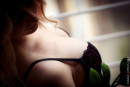 Leyla in Glamour Babe In Black Lingerie At The Window gallery from CHARMMODELS by Domingo - #3