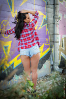 Gabby Bella in Perfect Babe With White Bra At The Graffiti Wall gallery from CHARMMODELS by Domingo - #4