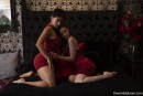 Emily Bloom & Mia Valentine in Red Bed gallery from THEEMILYBLOOM - #8