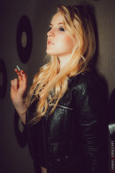 Leila in Leather Jacket And Cigarette gallery from CHARMMODELS by Domingo - #15
