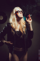 Leila in Leather Jacket And Cigarette gallery from CHARMMODELS by Domingo - #7