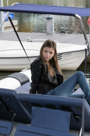 Mila Azul Naked By The Boat gallery from TEENDREAMS - #7