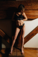 Amazing Babe Josie In Black Lingerie Poses At Wooden Rafters gallery from CHARMMODELS by Domingo - #9