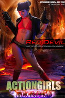 Ash in Red Devil gallery from ACTIONGIRLS HEROES