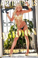 Jordon in Gold Dress gallery from ACTIONGIRLS by Justin Price