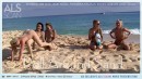 Bibi Noel & Blue Angel & Franziska Facella & Kacey Jordan & Sara Jaymes & Shalina Devine in Roll Around Sand from ALS SCAN