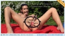 Charity Crawford in Hula And Hooping Bts video from ALS SCAN