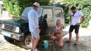Studs Stretch Out Sexy Car Washer Zlata Shine In Hot DP GP2310 video from ANALVIDS