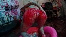 Strawberry Syrup Enema & Messy Fun Strawberry Syrup Enema & Messy Fun