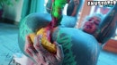 Anuskatzz in Tattooed Pornstar In Lingerie DP Herself With Crazy Dildos video from ANALVIDS