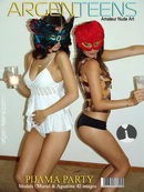 Muriel & Agustina in Pijama Party gallery from ARGEN-TEENS
