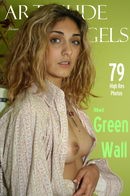 Mel in Green Wall gallery from ART-NUDE-ANGELS by Bredon