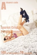 Lauren Crist in Purple Lingerie gallery from ARTCORE-CAFE by Andrew D