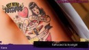 Kara Presents Tattooed Schoolgirl