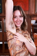 Big Eyes Cowgirl Hairy Pussy Spreads gallery from ATKHAIRY by GB Photography