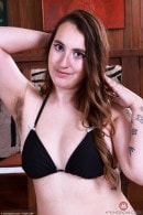 Gigi Stockings Strip And Pussy Spreads gallery from ATKHAIRY by GB Photography