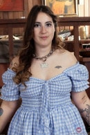 Gigi Blue Dress Big Bush Spreading gallery from ATKHAIRY by GB Photography