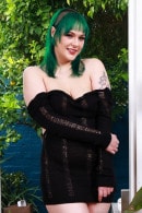 Rebecca Vanguard Takes Off Her Pretty Black Dress gallery from ATKHAIRY by GB Photography