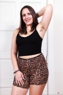 Dria Submits In Leopard-print Shorts And A Tank Top Dria Submits In Leopard-print Shorts And A Tank Top