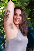 Dria Submits Shows Up In A Shirt And Panties gallery from ATKHAIRY by GB Photography