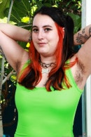 Green Dress And Panties On Gigi gallery from ATKHAIRY by GB Photography