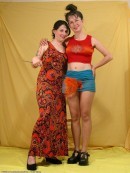 Nikki & Oksana in hairy lesbians gallery from ATKPETITES