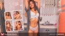 Juicy Latina, Ashley Crespo, Has An Orgasm In The Bathroom
