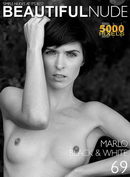 Marlo in Issue 724 Black & White gallery from BEAUTIFULNUDE by Peter Janhans