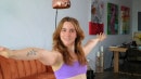 Ophelia Fae in Ophelia&rsquo;s Booty Shorts Yoga Flow video from BIKINISPORTS
