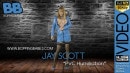 Jay Scott in PVC Humiliation video from BOPPINGBABES