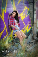 Gabby Bella in Perfect Babe With White Bra At The Graffiti Wall gallery from CHARMMODELS by Domingo