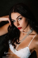 Black Haired Babe Katrina In White Lingerie gallery from CHARMMODELS by Domingo