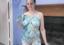 Curvy Danni Is Playing With Blue Cream gallery from CHICKPASS